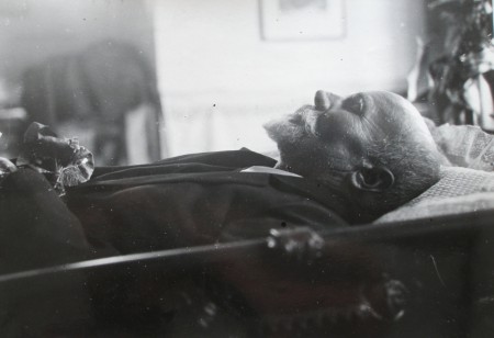 Spisovatel na smrtelném loži 6. října 1934